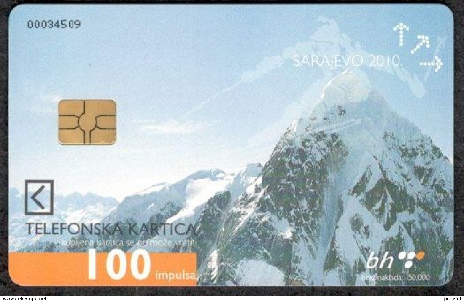 Bosnia Sarajevo - Candidacy For Winter Olimpic Games Used Chip Card - Bosnië