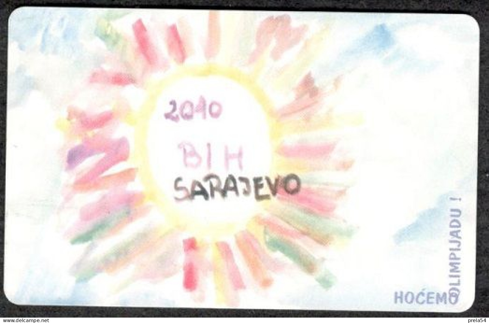 Bosnia Sarajevo - Candidacy For Winter Olimpic Games Used Chip Card - Bosnië