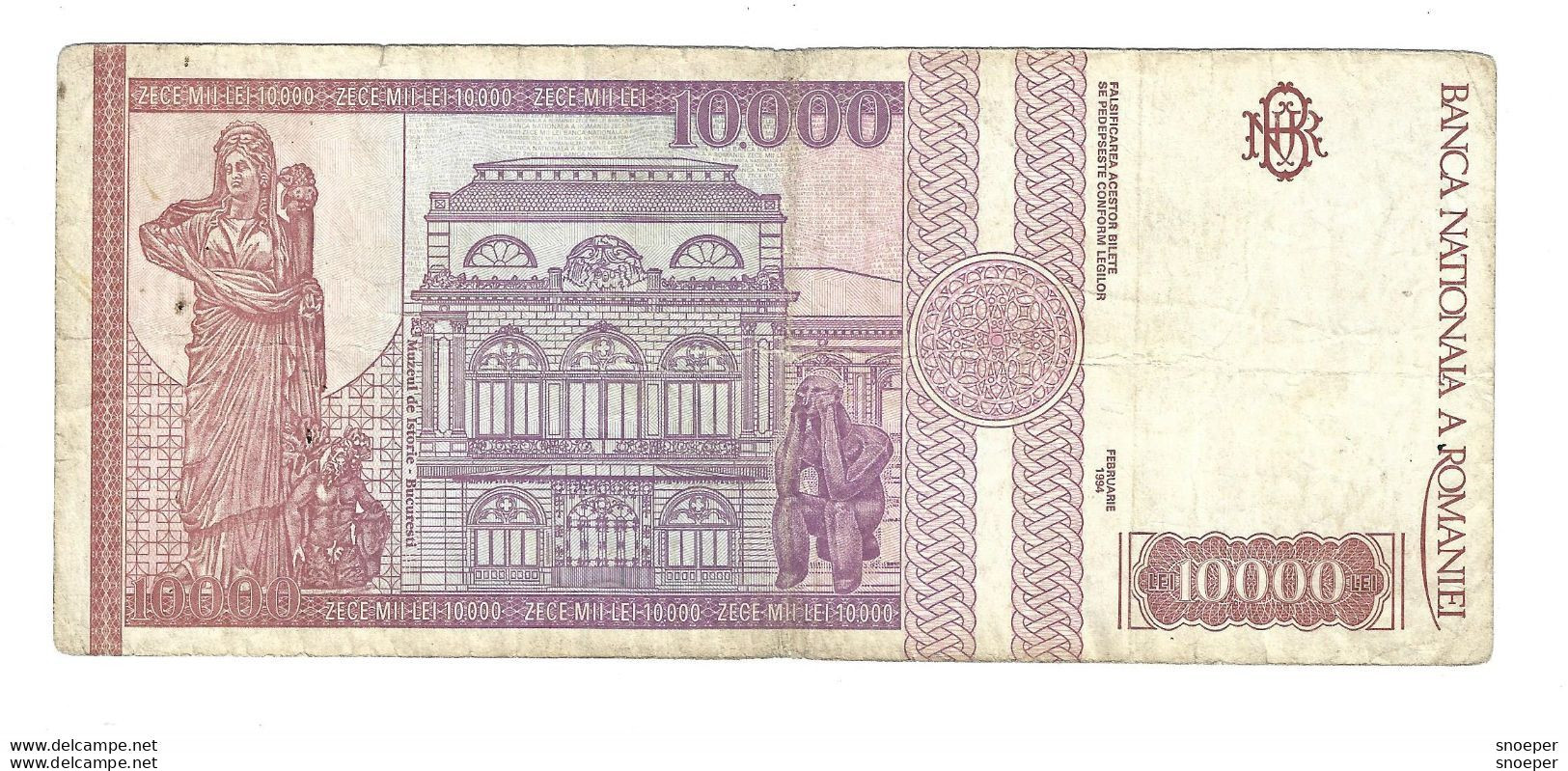Romania   10000 Lei 1994   105 - Roumanie