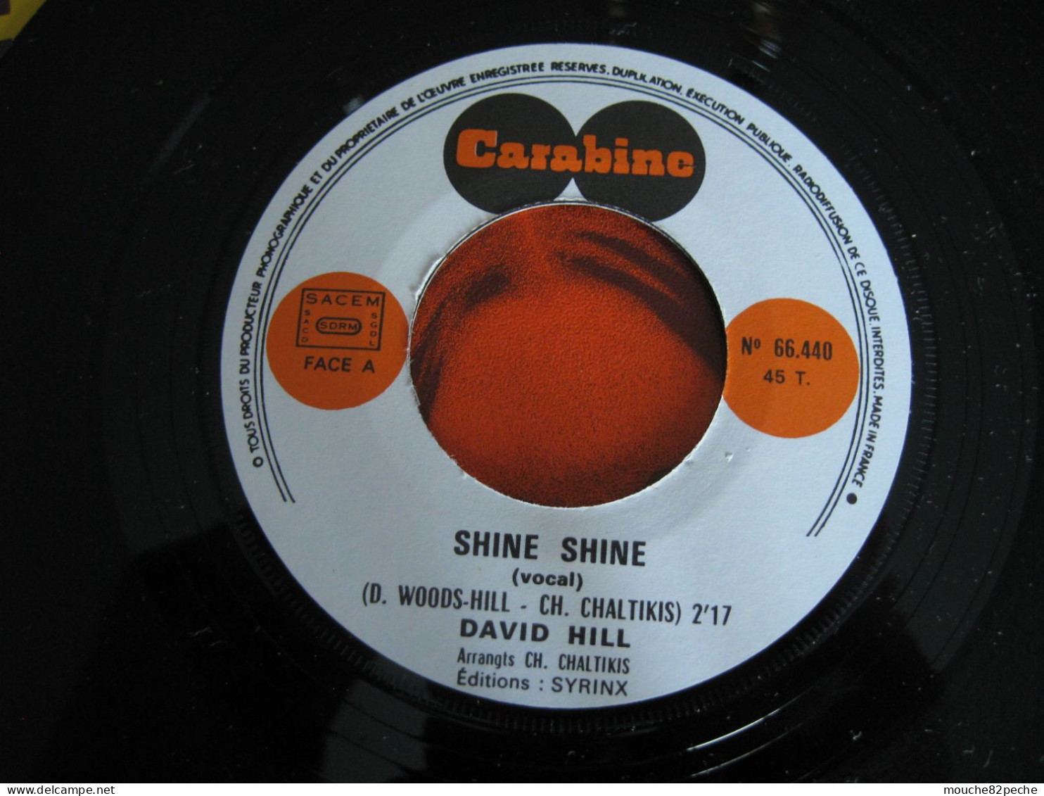 45 T - DAVID HILL - SHINE SHINE - Disco & Pop