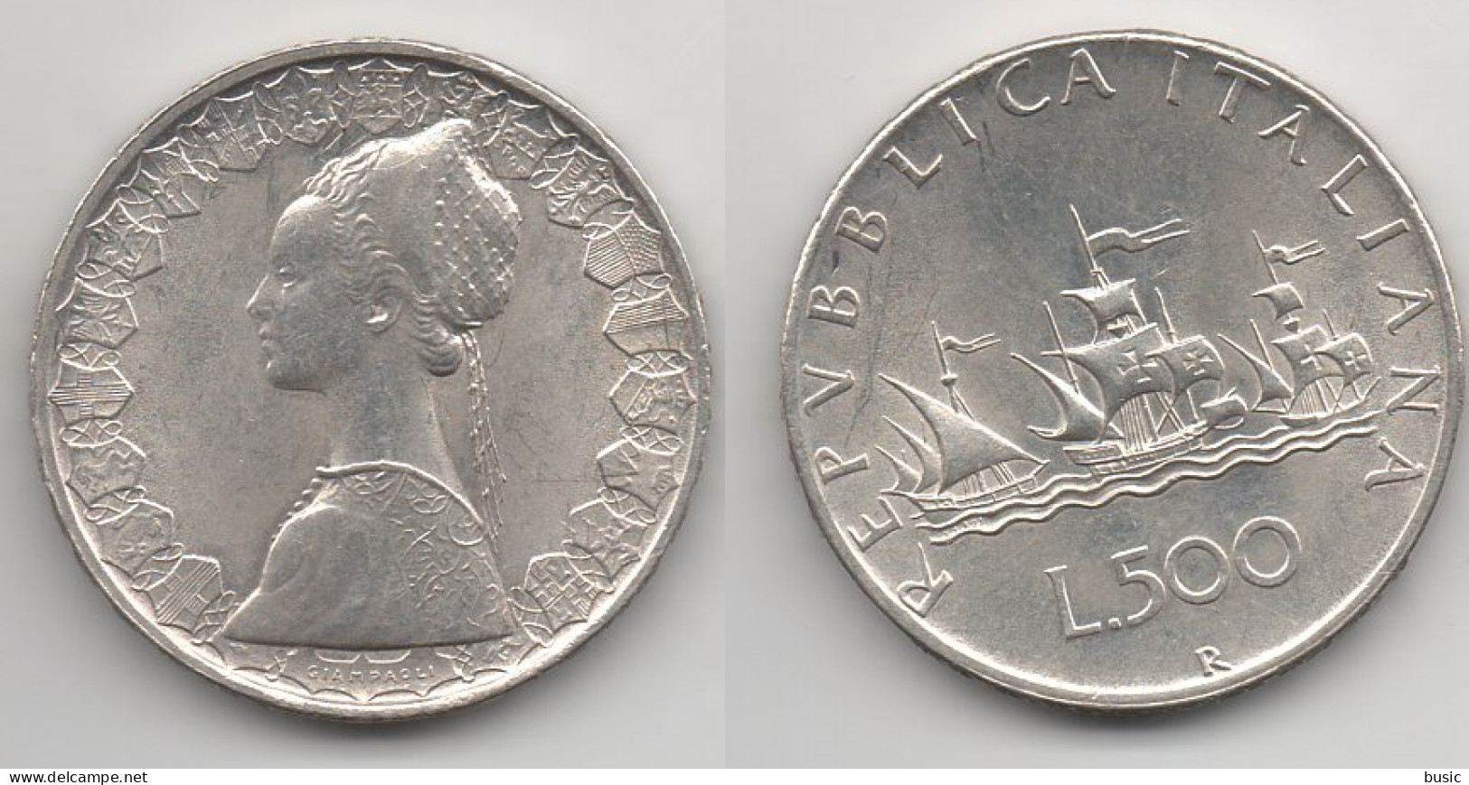 +  ITALIE + 500 LIRES 1958 + - 500 Liras