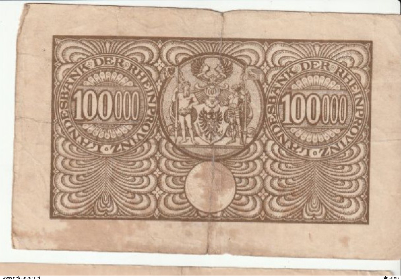 100 000 Mark  Die Landesbank Der Rhemproninz Dusseldorf - Sonstige – Europa