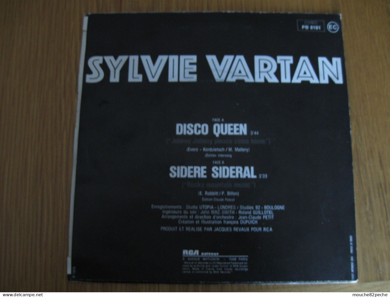 45 T - SYLVIE VARTAN - DISCO QUEEN - LABEL PAPIER - Disco & Pop