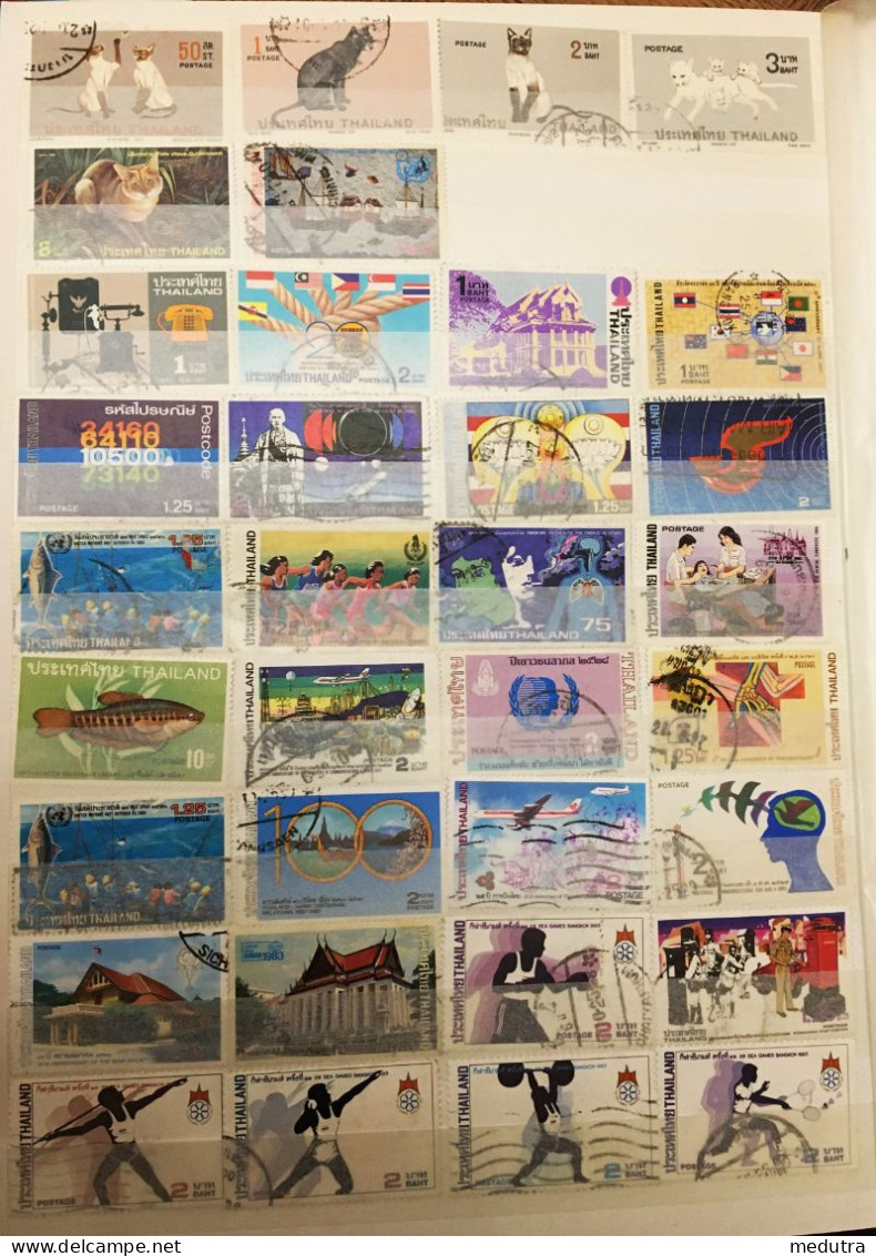 Thaïlande : Beau Lot De 140 Timbres (voir 4 Photos) - Thailand