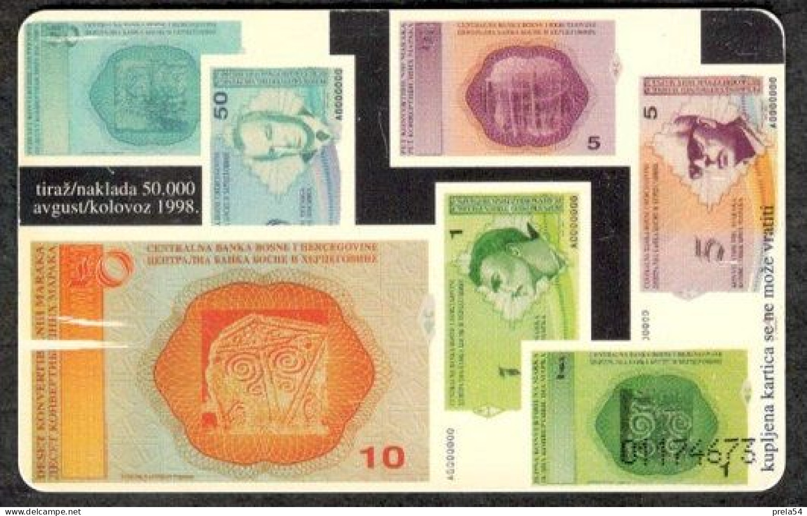 Bosnia Sarajevo -  KM Bosnia Currency Used Chip Card - Bosnie