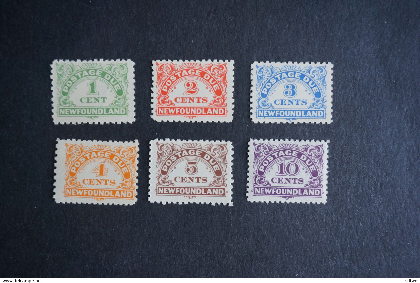 (G) Newfoundland Canada Stamps 1939 Postage Due Set (MH) - Fine Di Catalogo (Back Of Book)