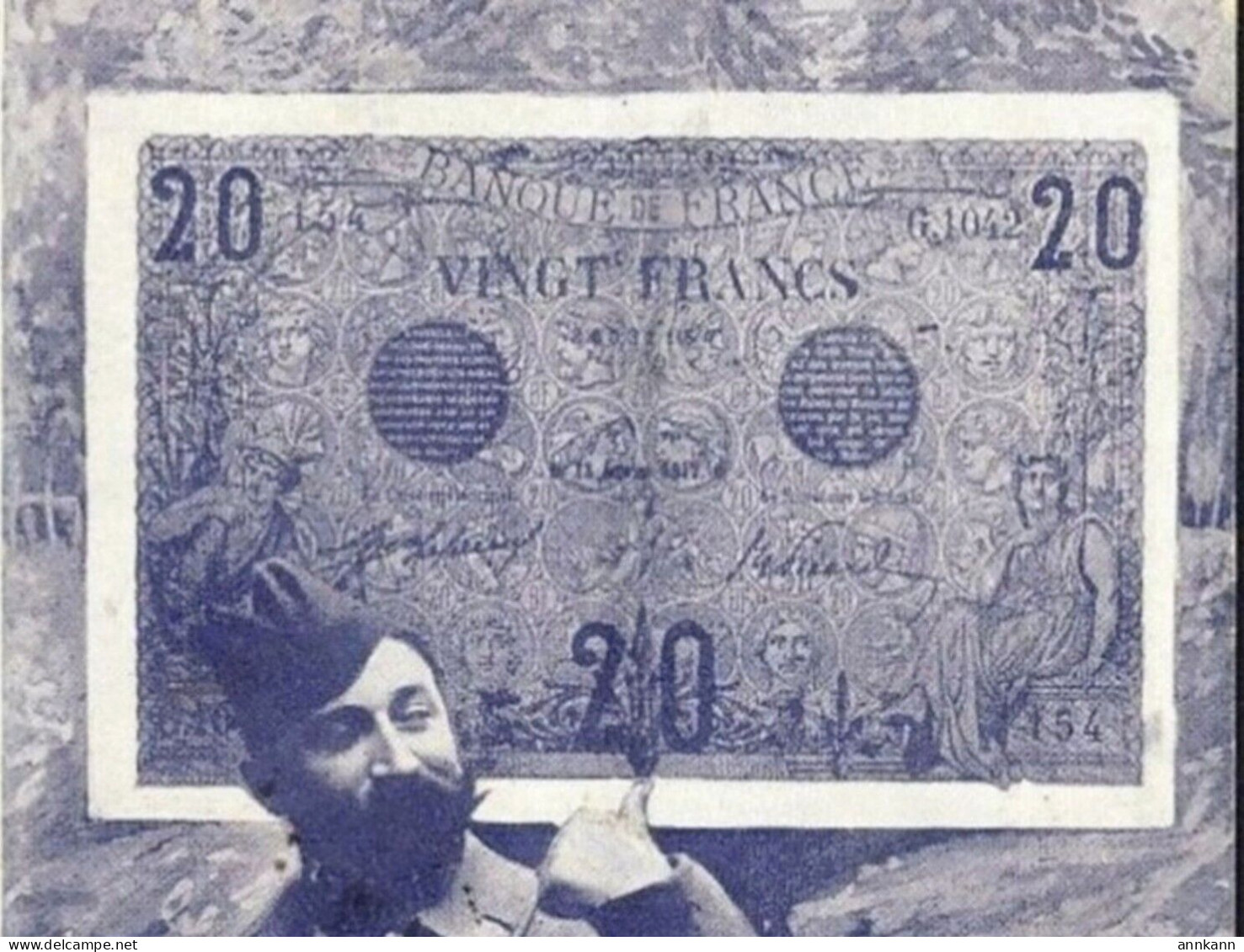 FRANCE - Picture Of 20 Vingt Francs Picture Of Note Bill, Soldier WWI - Monnaies (représentations)