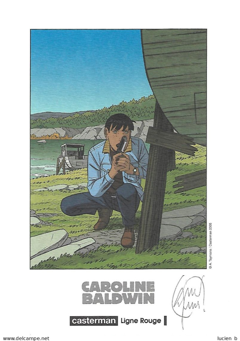 TAYMANS  -  Ex-libris "Caroline Baldwin, Tome 11" Signé   (***) - Ilustradores S - V