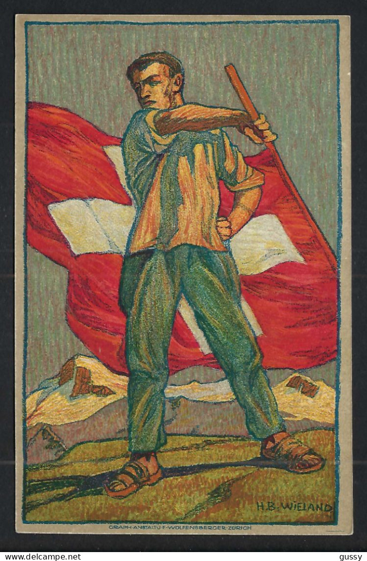 SUISSE Ca.1912: CP Entier De 5c De La Fête Nationale Suisse Obl. 1912 De Zürich (ZH) Intra Muros - Entiers Postaux