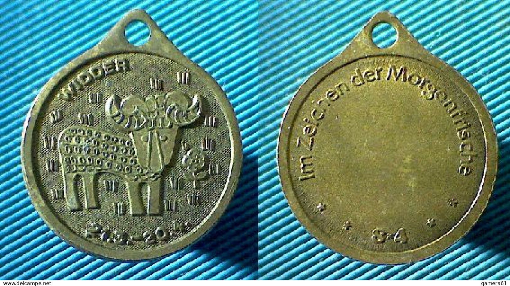 03605 Medaglietta Zodiacale Medaille Sternzeichen - Anhänger WIDDER - Autres & Non Classés