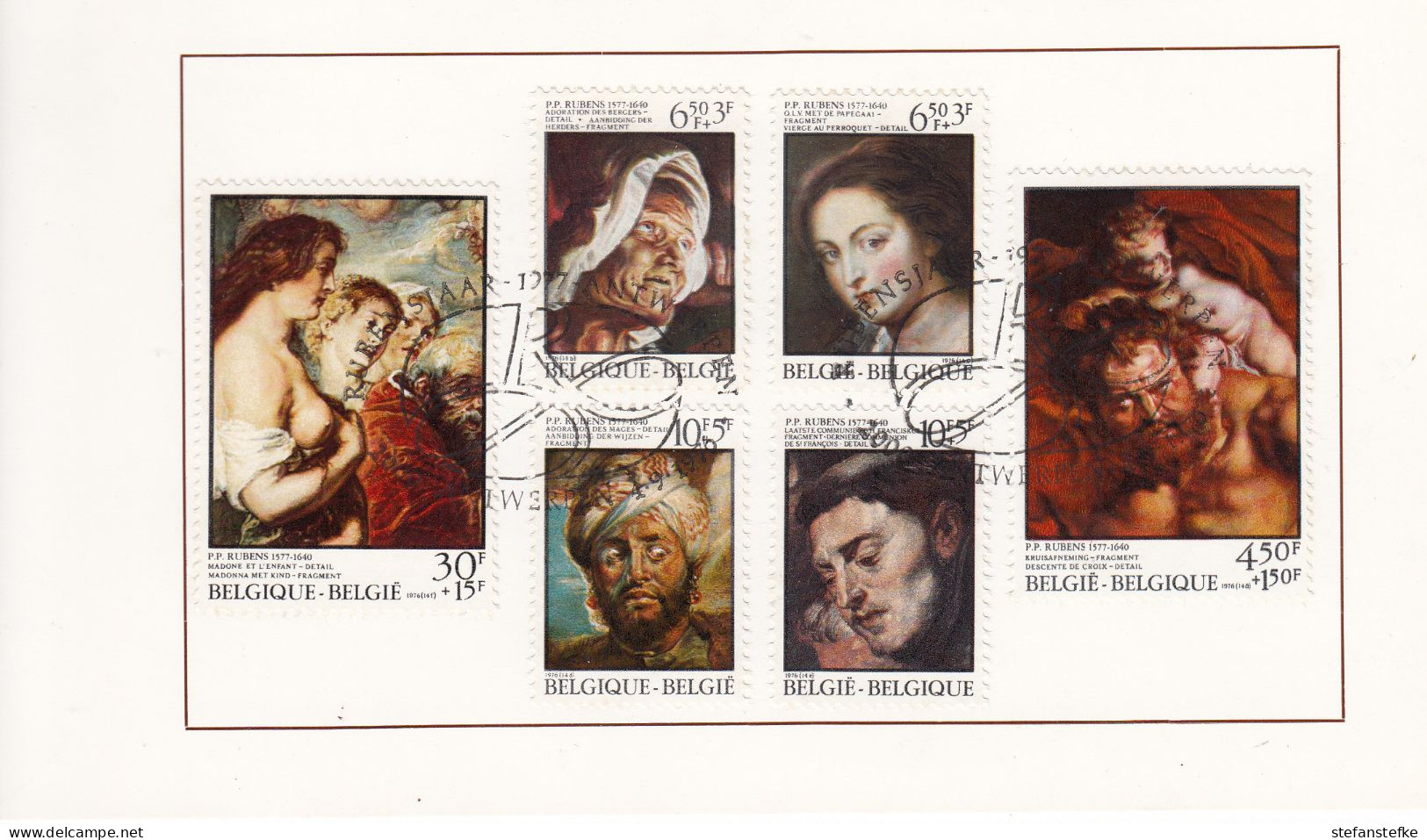 Belgie - Belgique :  1816 - 1821 Rubens   (zie  Scans) - Cartoline Commemorative - Emissioni Congiunte [HK]