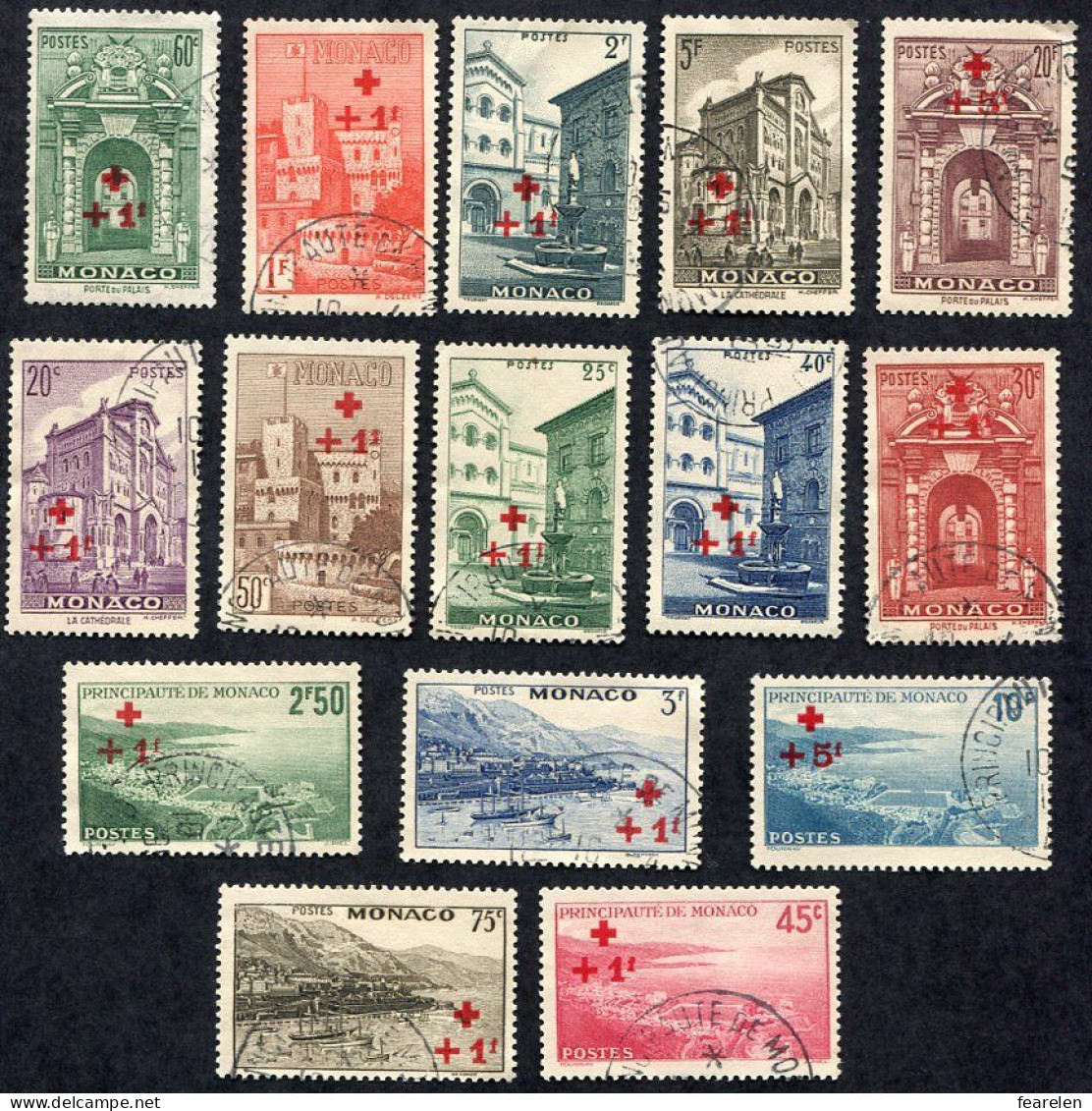 Monaco N°200/14 Oblitéré, Qualité Très Beau - Used Stamps