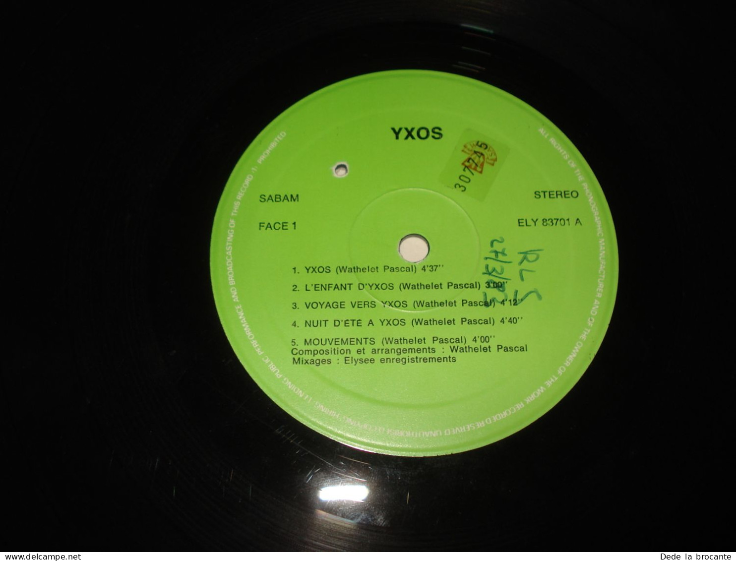 B13 / RARE !! Wathelet Yxos + Dédicace Pour RLJ - LP - ELY 83701 - BE 1982 EX/EX - Collector's Editions