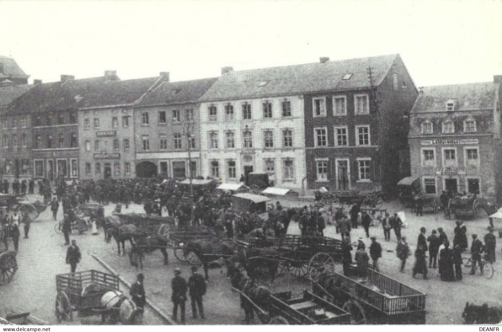 AUBEL : Place Nicolaï, Marché - Reproduction - Aubel