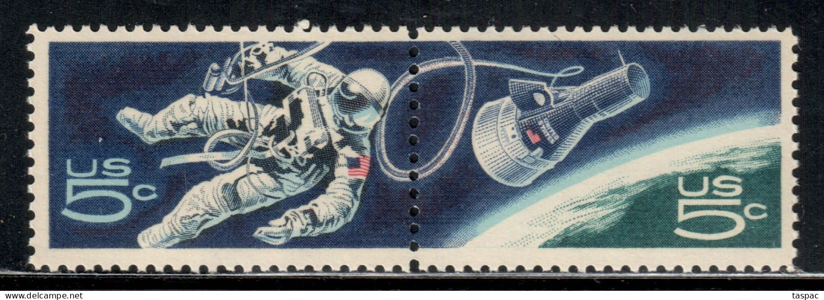 United States 1967 Mi# 930-931 ** MNH - Pair - U.S. Accomplishments In Space - USA