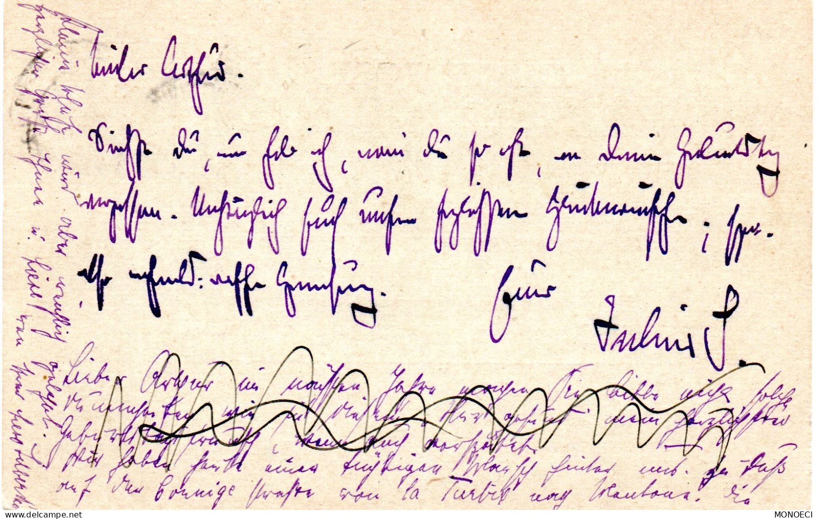 MONACO -- MONTE CARLO -- Entier Postal -- Carte Postale -- Prince Albert 1er -- 10 C. Rouge Sur Vert (1901) - Entiers Postaux