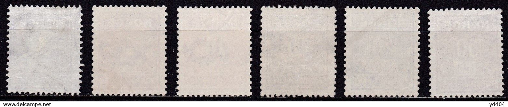 NO705 – NORVEGE - NORWAY – POSTAGE DUE – 1898-1915 – SC # J1/6 USED 11 € - Oblitérés