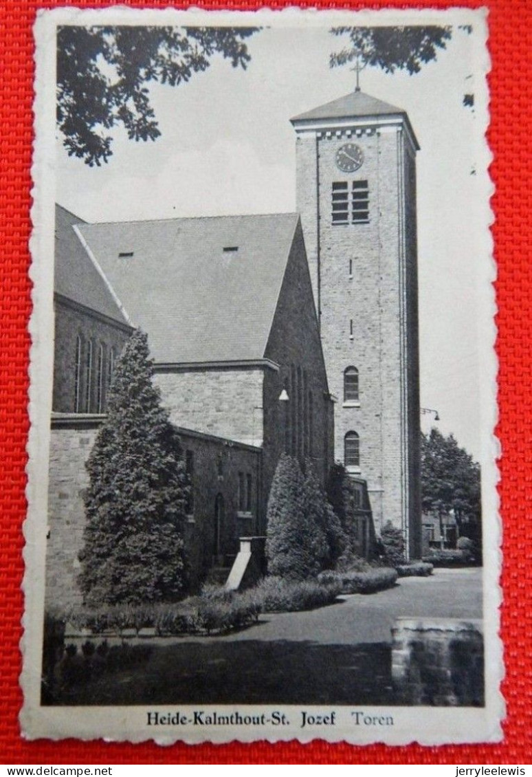 HEIDE - KALMTHOUT   -   2 POSTKAARTEN :   St Jozef Toren -  De Kerk - Kalmthout