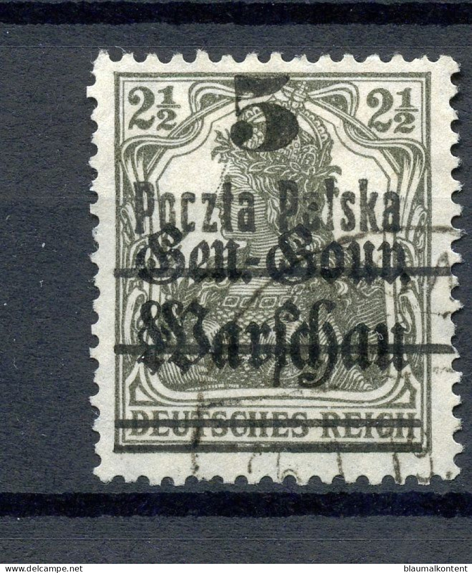 Poland -Pologne-Polen Fischer Nr 8 Error  B 12   --- PELSKA - Gebraucht