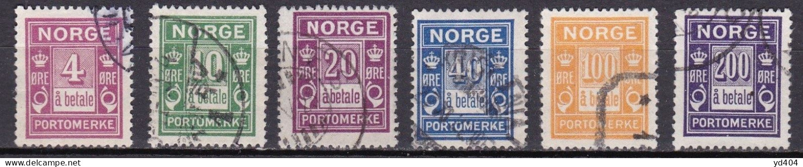 NO715 – NORVEGE - NORWAY – POSTAGE DUE – 1921/27 – SC # J7/12 USED 72 € - Usados