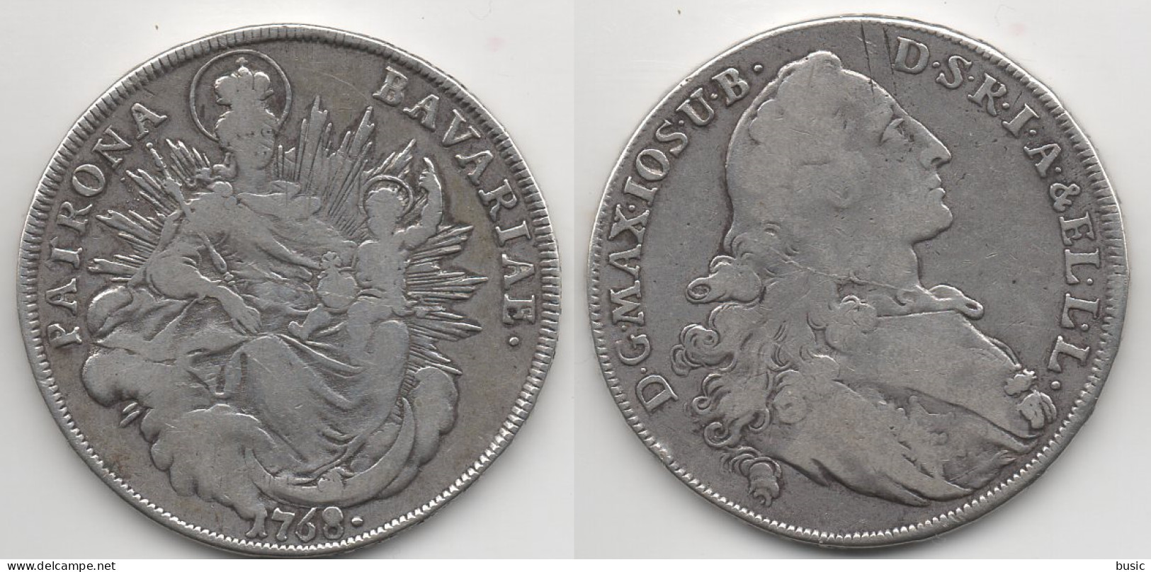 +  ALLEMAGNE  +  1 THALER 1768 + MAXIMILIEN III + - Taler & Doppeltaler