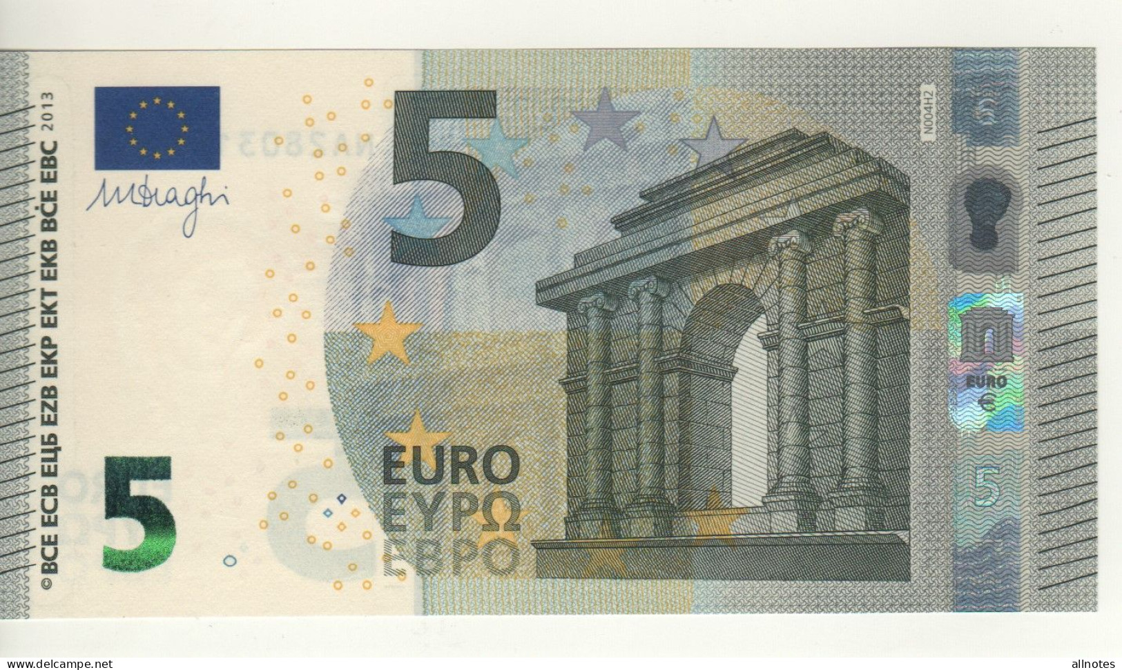 5 EURO  "Austria"     DRAGHI    N 004 H2     NA2803157155  /  FDS - UNC - 5 Euro