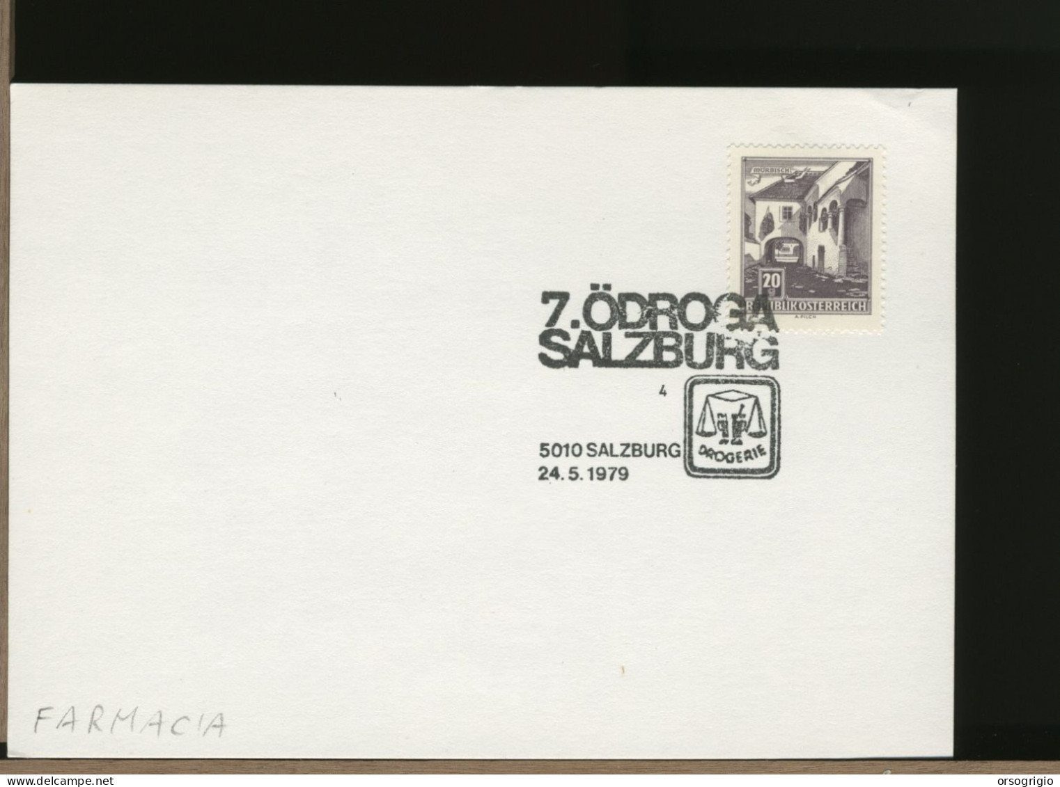 AUSTRIA OSTERREICH  -  SALZBURG 1979 - ODROGA  -  DROGERIE   FARMACIA - Farmacia