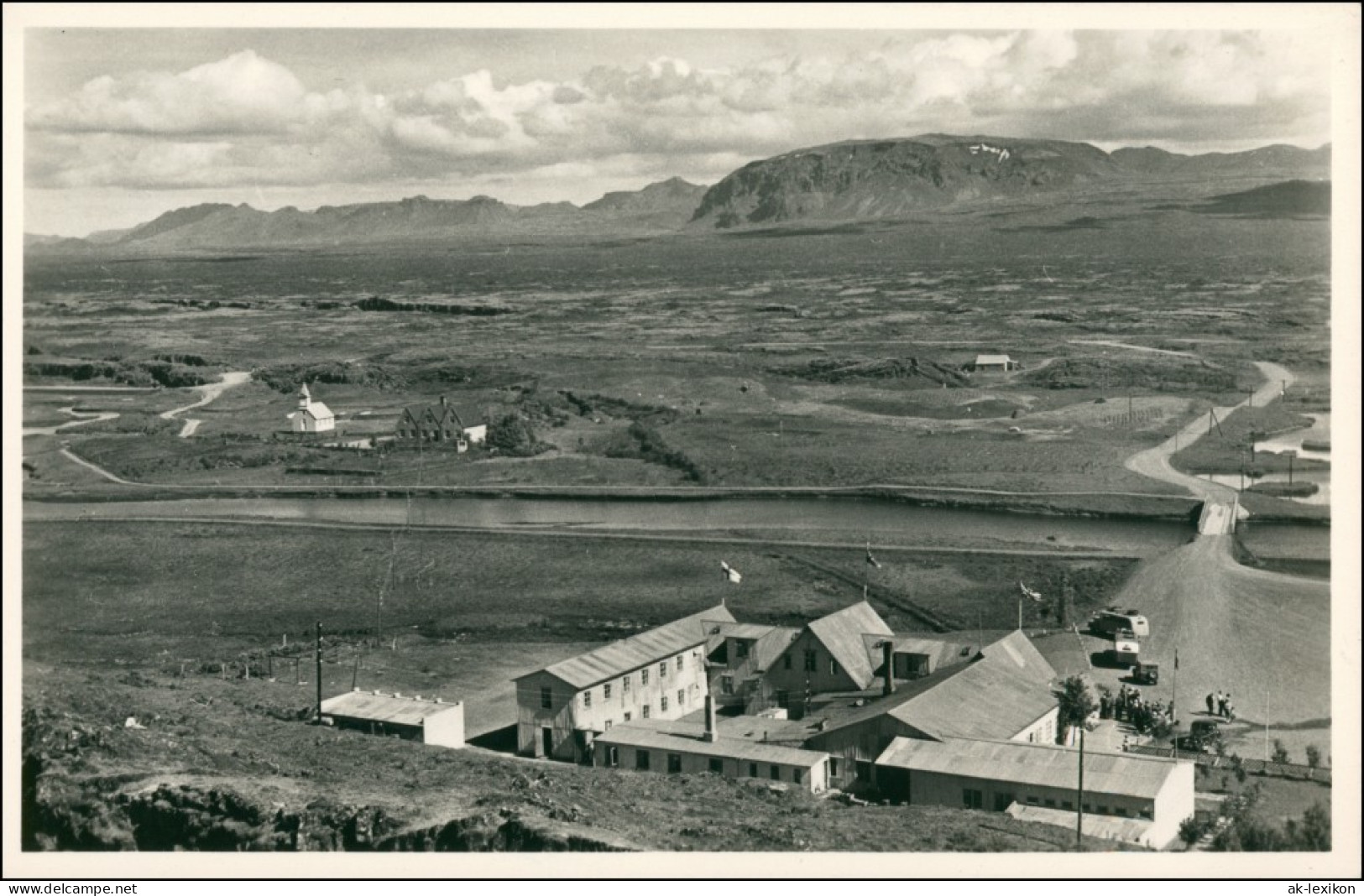 Postcard Thingvellir Þingvellir In Der Stadt Iceland Island 1928 - Islande