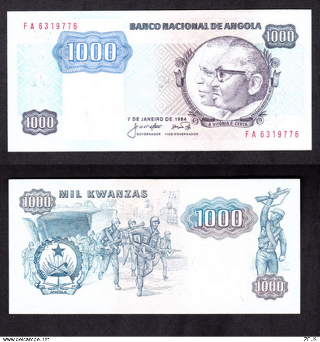 ANGOLA 1000 KWANZAS 1984 PIK 121 SPL - Angola