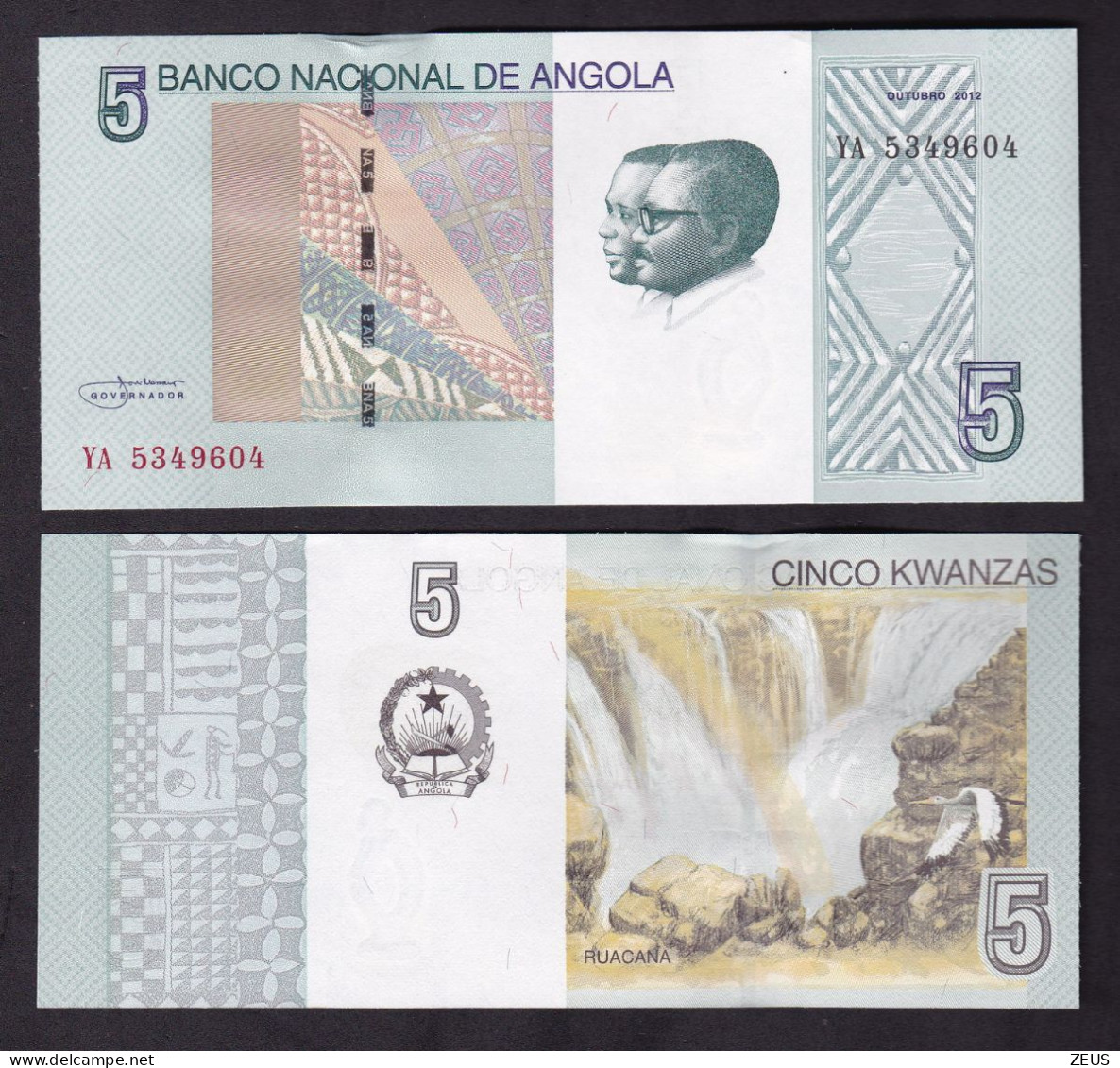 ANGOLA 5 KWANZAS 2012 PIK 151A FDS - Angola