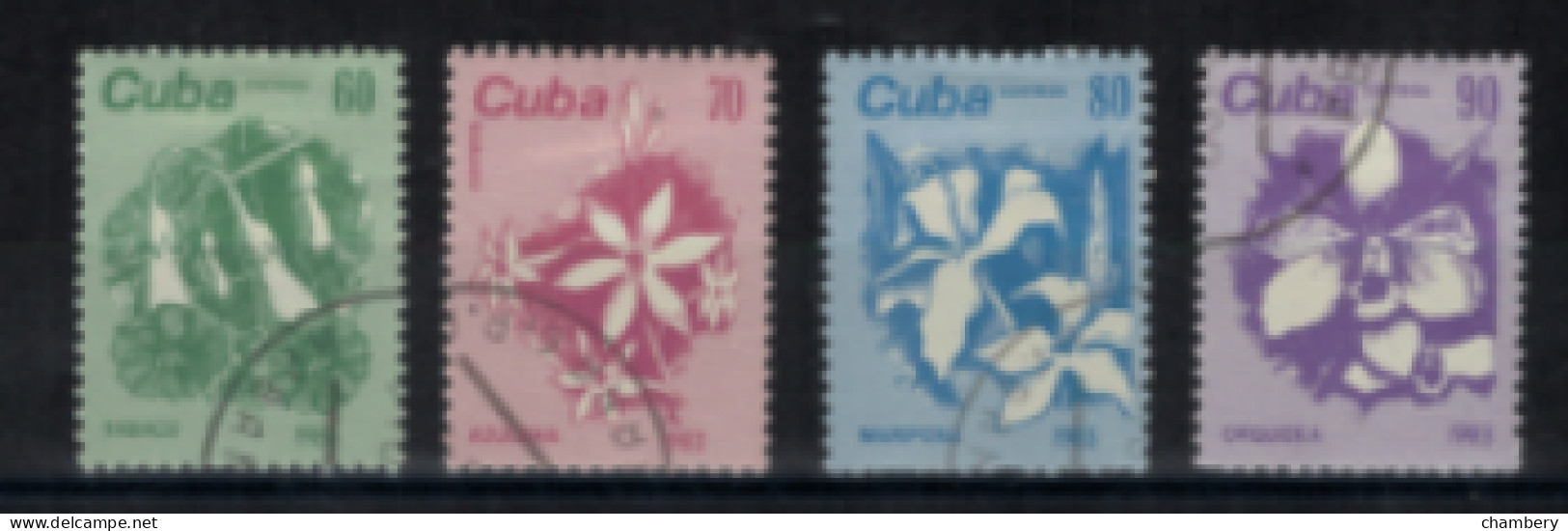 Cuba - "Fleurs" - Série Oblitérée N° 2474 à 2477 De 1983 - Used Stamps