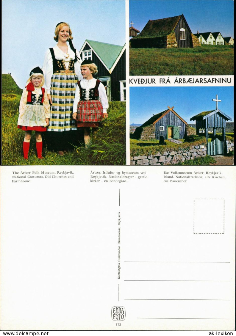 Postcard Reykjavík Árbær Folk Museum, Reykjavik 1980 - Islande