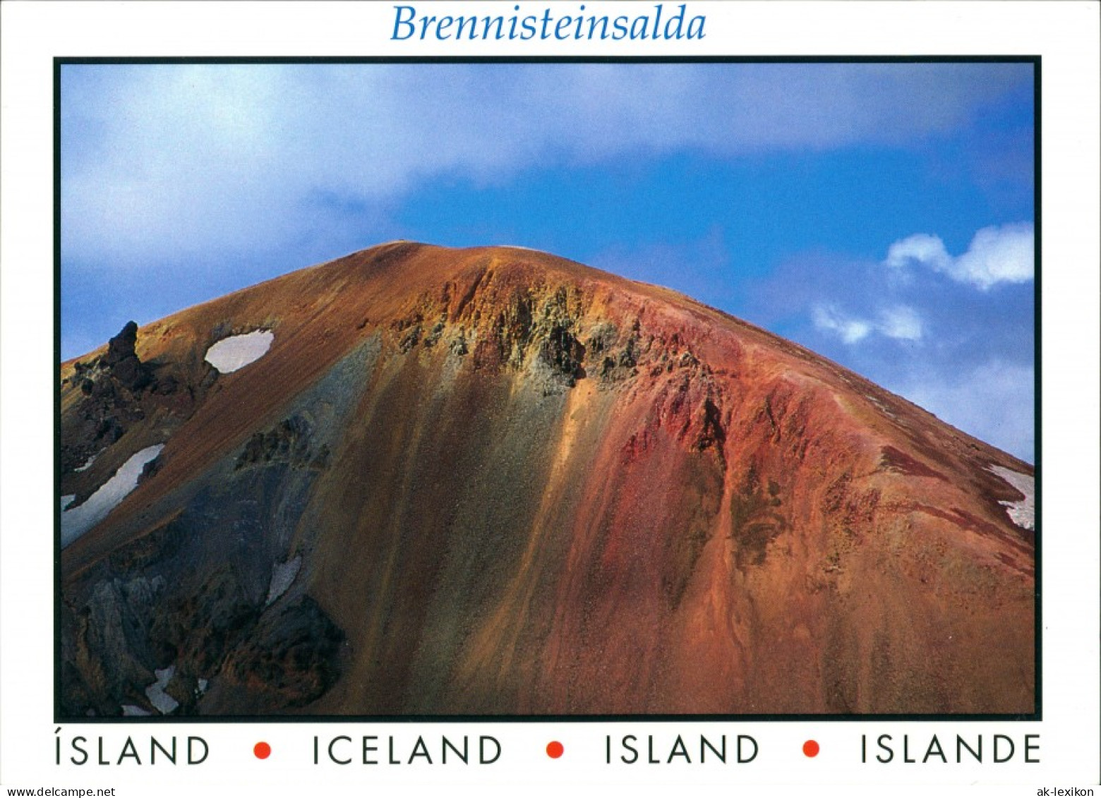 Island Allgemein-Island Iceland Brennisteinsalda, Berg Landschaft 2000 - Islande