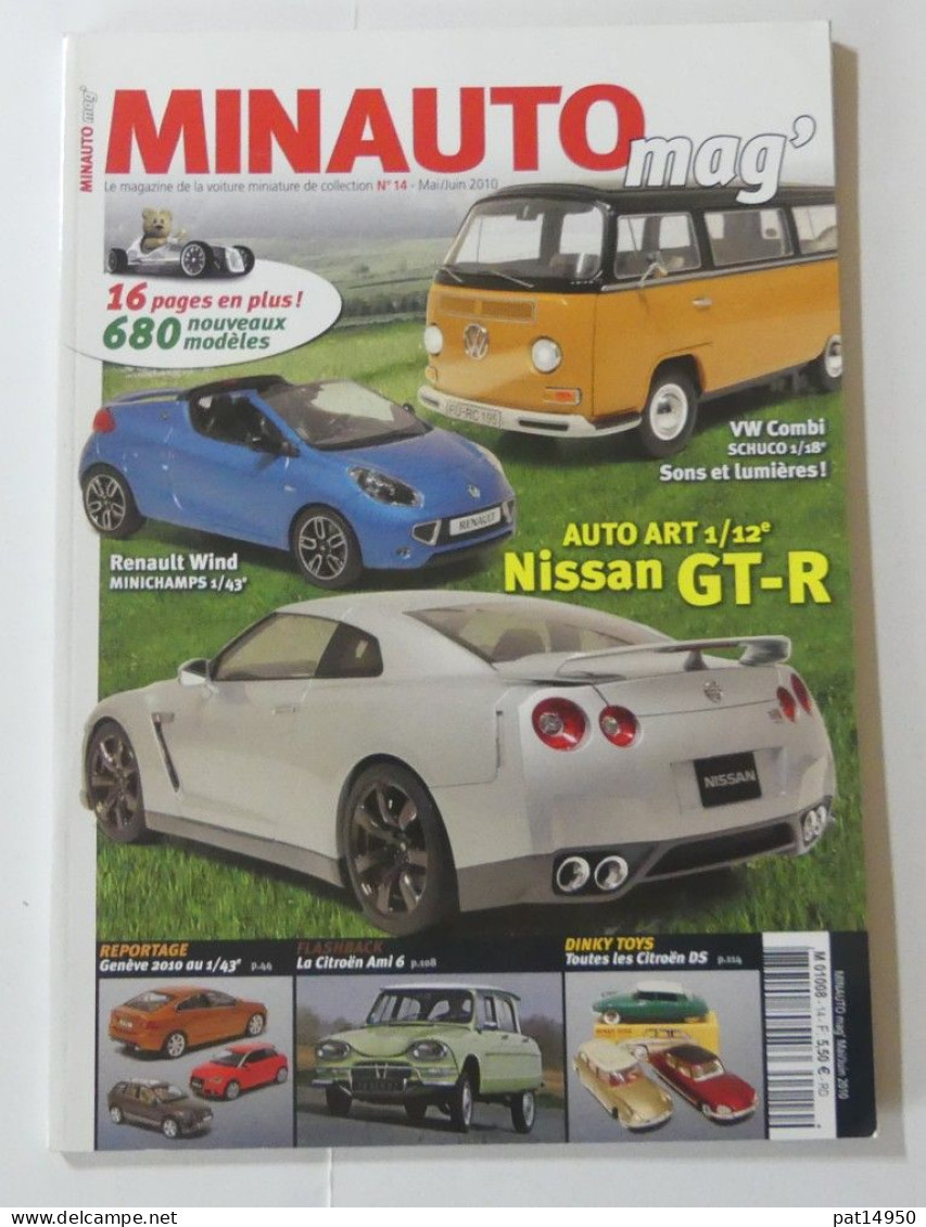 PAT14950 LE MAGAZINE DE LA VOITURE MINIATURE DE COLLECTION MINAUTO MAG N°14 MAI JUIN 2010 - Magazines