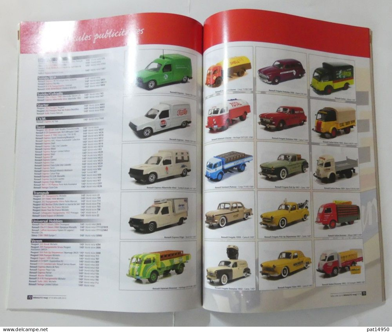 PAT14950 LE MAGAZINE DE LA VOITURE MINIATURE DE COLLECTION MINAUTO MAG N°14 MAI JUIN 2010 - Magazines