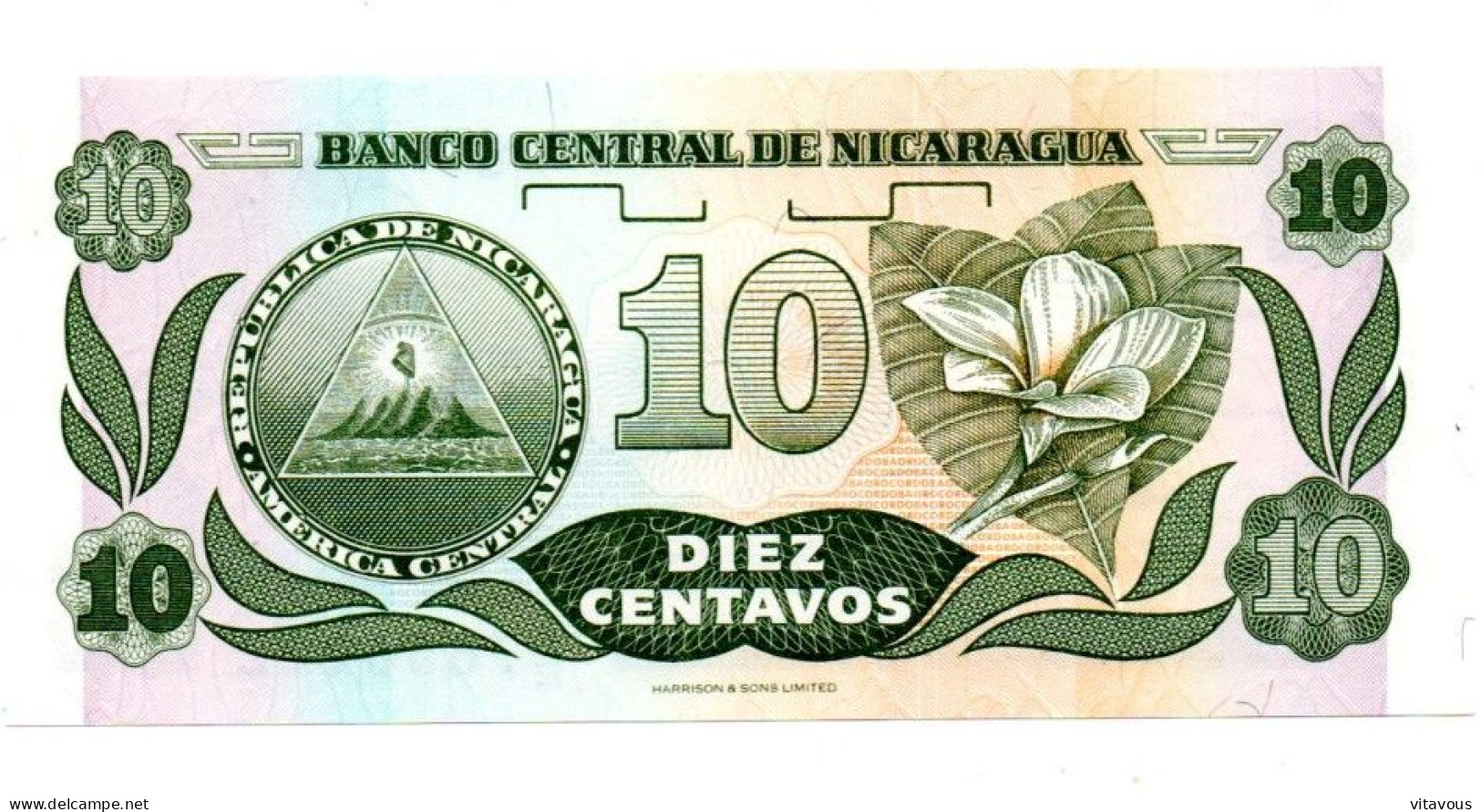 NICARAGUA  Billet Banque 10 Centavos Bank-note Banknote - Nicaragua