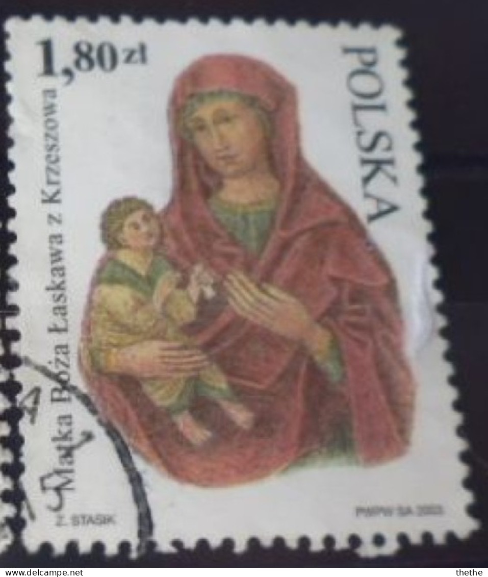 POLOGNE -  Madone De La Basilique De L'Assomption De La Vierge, à Krzeszowice - Usados