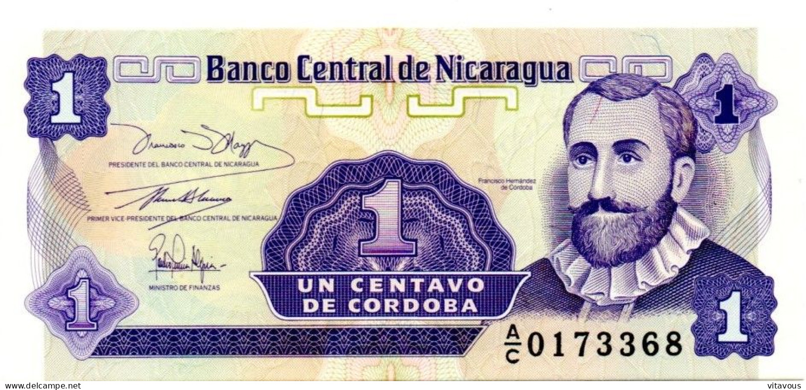 NICARAGUA  Billet Banque 1 Centavos Bank-note Banknote - Nicaragua