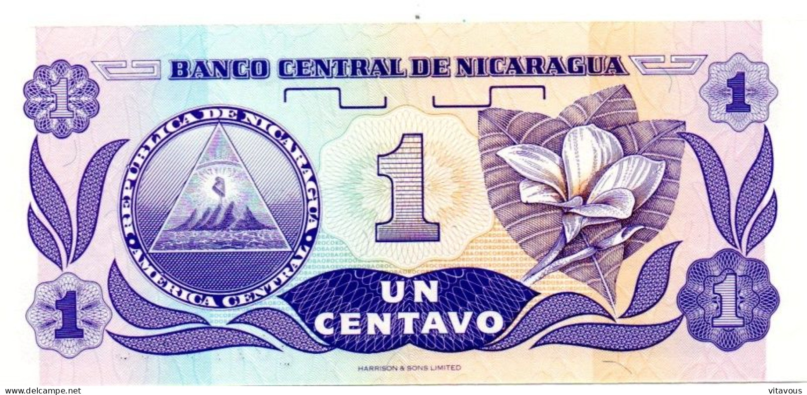 NICARAGUA  Billet Banque 1 Centavos Bank-note Banknote - Nicaragua