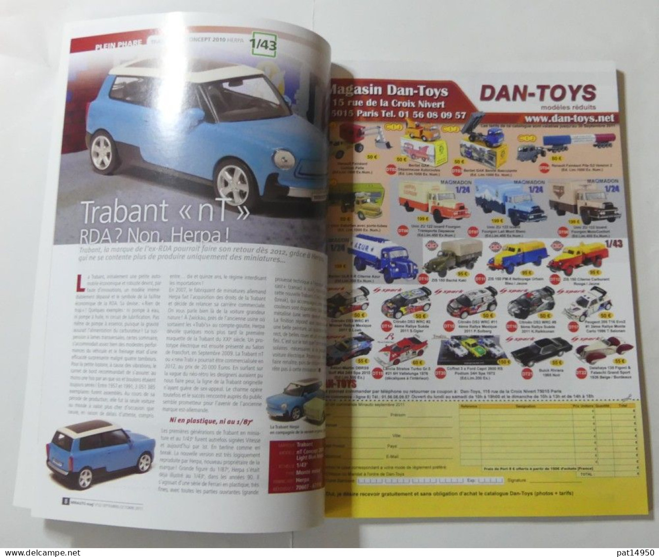 PAT14950 LE MAGAZINE DE LA VOITURE MINIATURE DE COLLECTION MINAUTO MAG N°22 SEPTEMBRE OCTOBRE 2011 - Revues