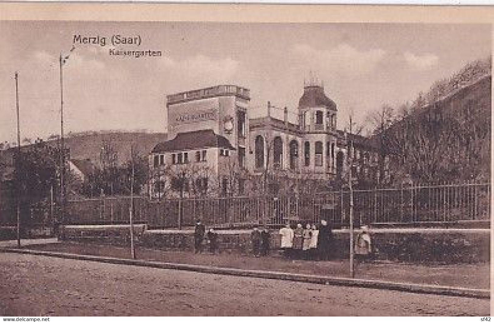 MERZIG               KAISERGARTEN    + CACHET MILITAIRE - Kreis Merzig-Wadern