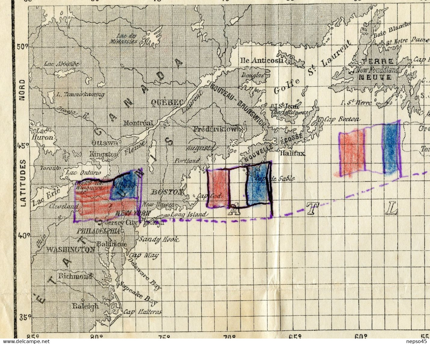 Bateau Compagnie Générale Transatlantique.Paquebot Savoie.Extrait Du Journal De Bord.New-York Au Havre.6 Août 1908. - Autres & Non Classés