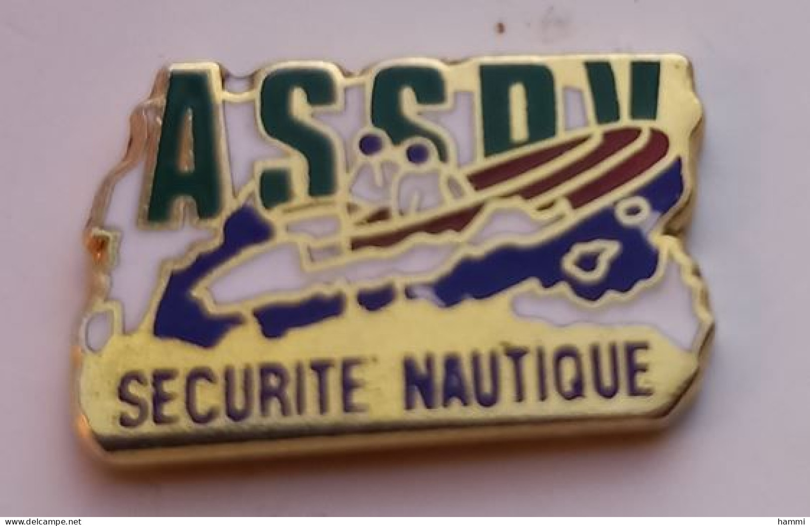 X19 Pin's Canoë Association Sécurité Nautique  EGF Achat Immédiat Immédiat - Canoeing, Kayak