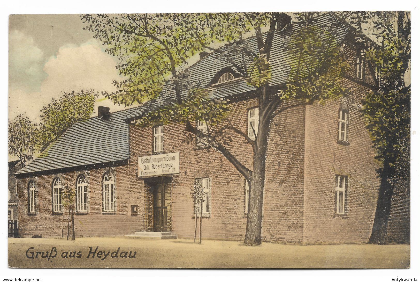 Heydau Bei Freystadt In Schlesien, Gasthaus Z. Grünen Baum ,Czesław G. Kożuchów Karczma 1943r. Agencja  H825 - Neumark