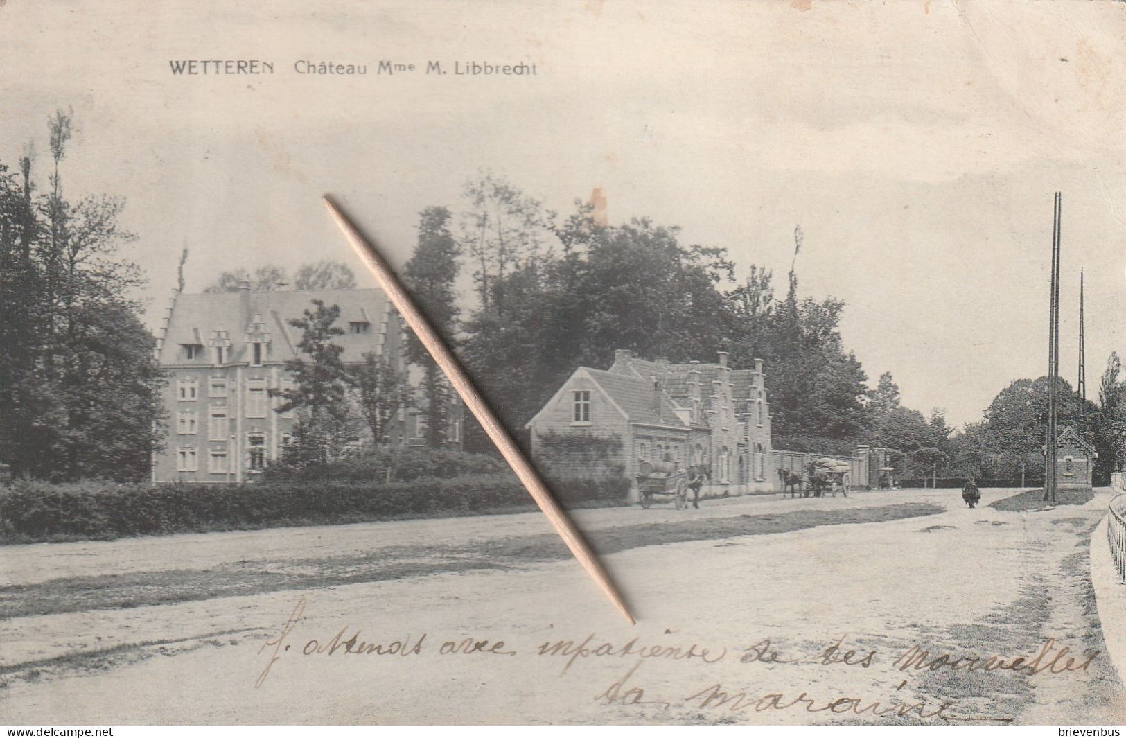 Wetteren: Château Mme M. Libbrecht, 1912, Kaart In Zeer Goede Staat - Wetteren