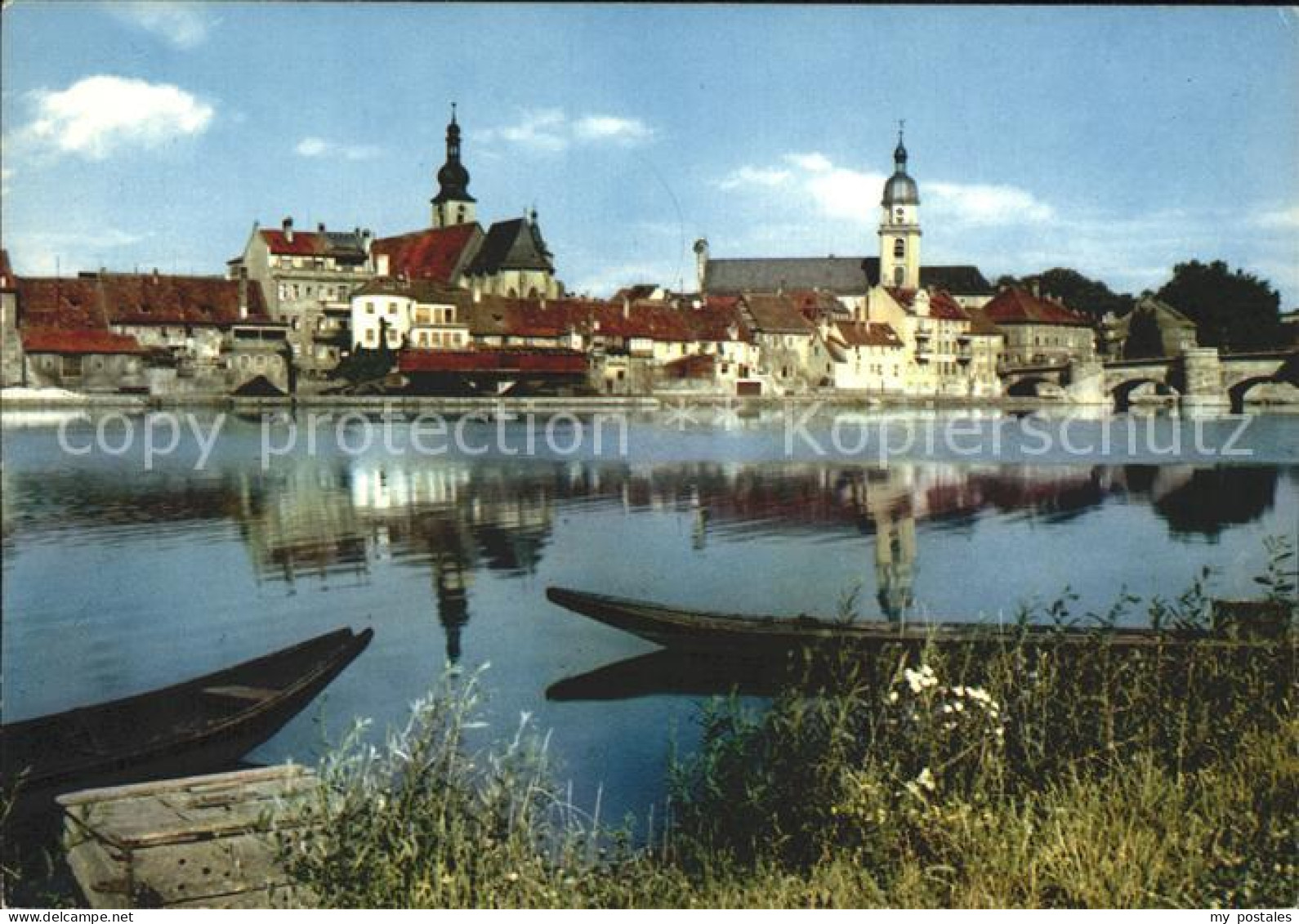 72272722 Kitzingen Main Uferpartie Am Main Kirche Kitzingen Main - Kitzingen