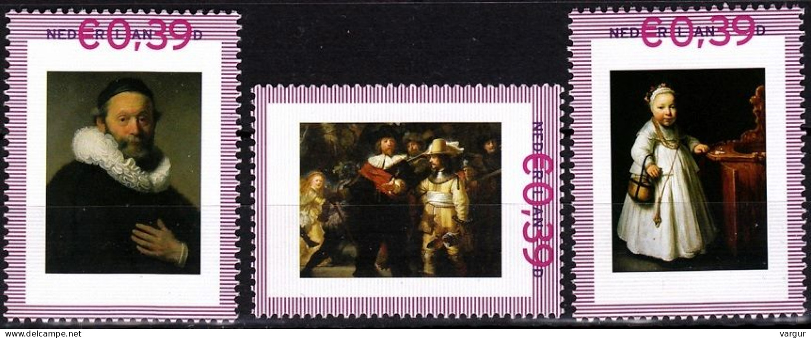 NETHERLANDS / NEDERLAND 2006 ART Paintings: Rembrandt. Personal Stamps TNT/PNL, MNH - Rembrandt