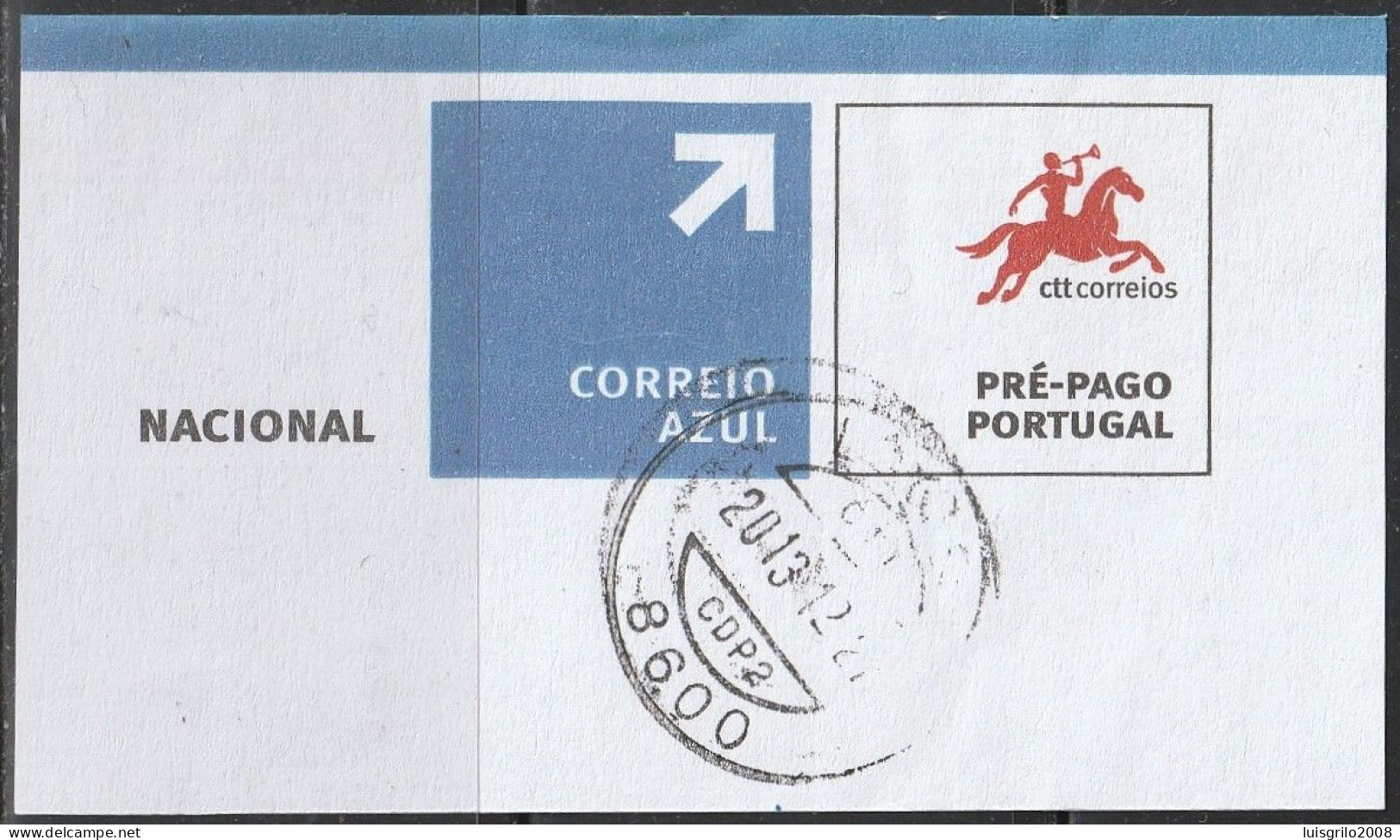 Fragment - Postmark LAGOS -|- Correio Azul. Pré-Pago / Prepaid Blue Mail - Oblitérés