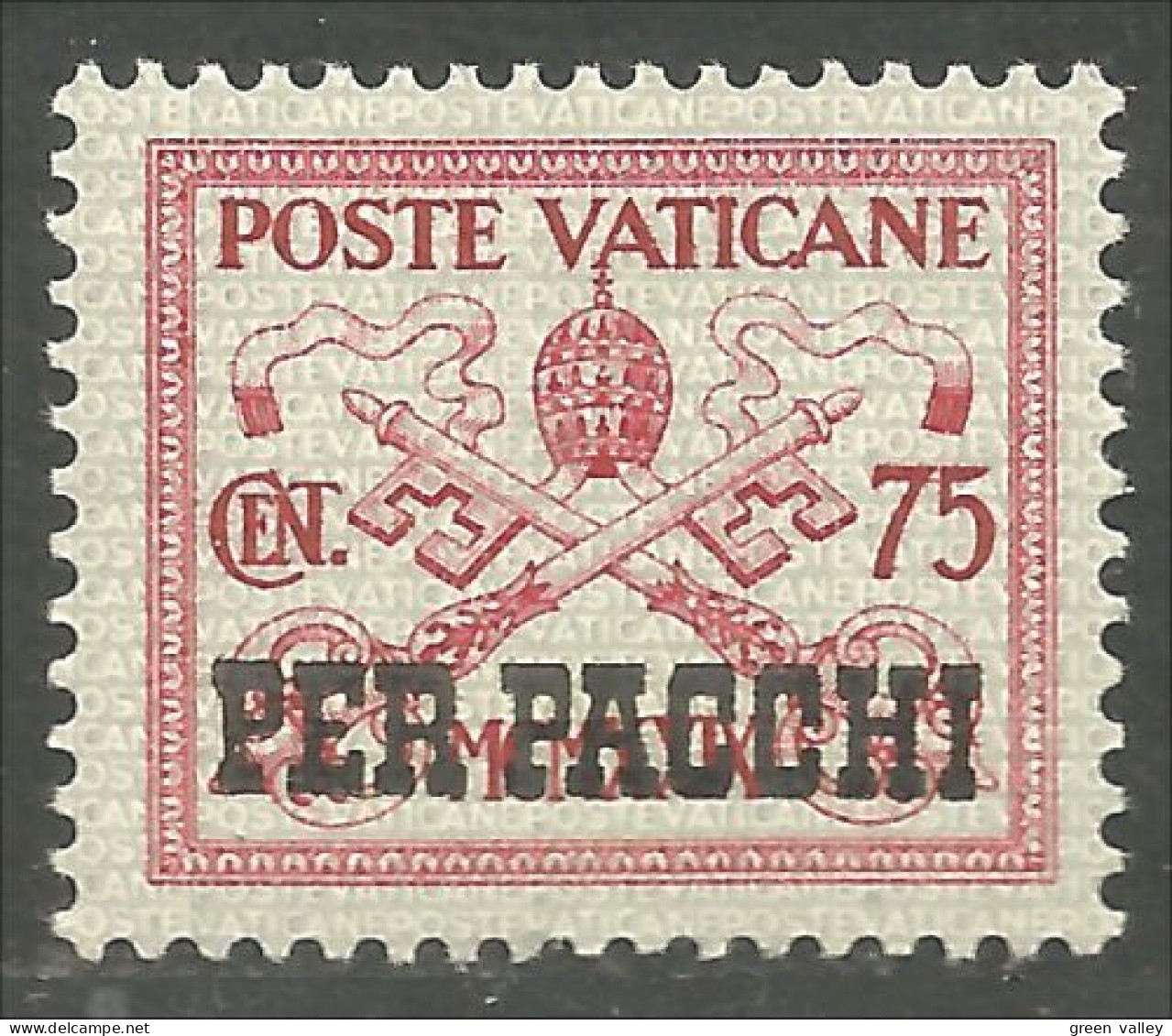 922 Vatican 75c Parcel Colis MH * Neuf CH (VAT-154) - Colis Postaux