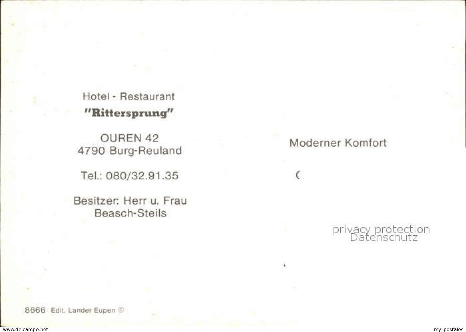 72270581 Burg-Reuland Hotel Restaurant Rittersprung  - Burg-Reuland